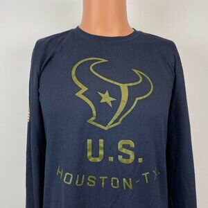 Nike Houston Texans 2018 Salute To Service Sideline Performance Shirt NFL Size S